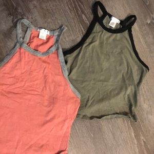halter crop tops